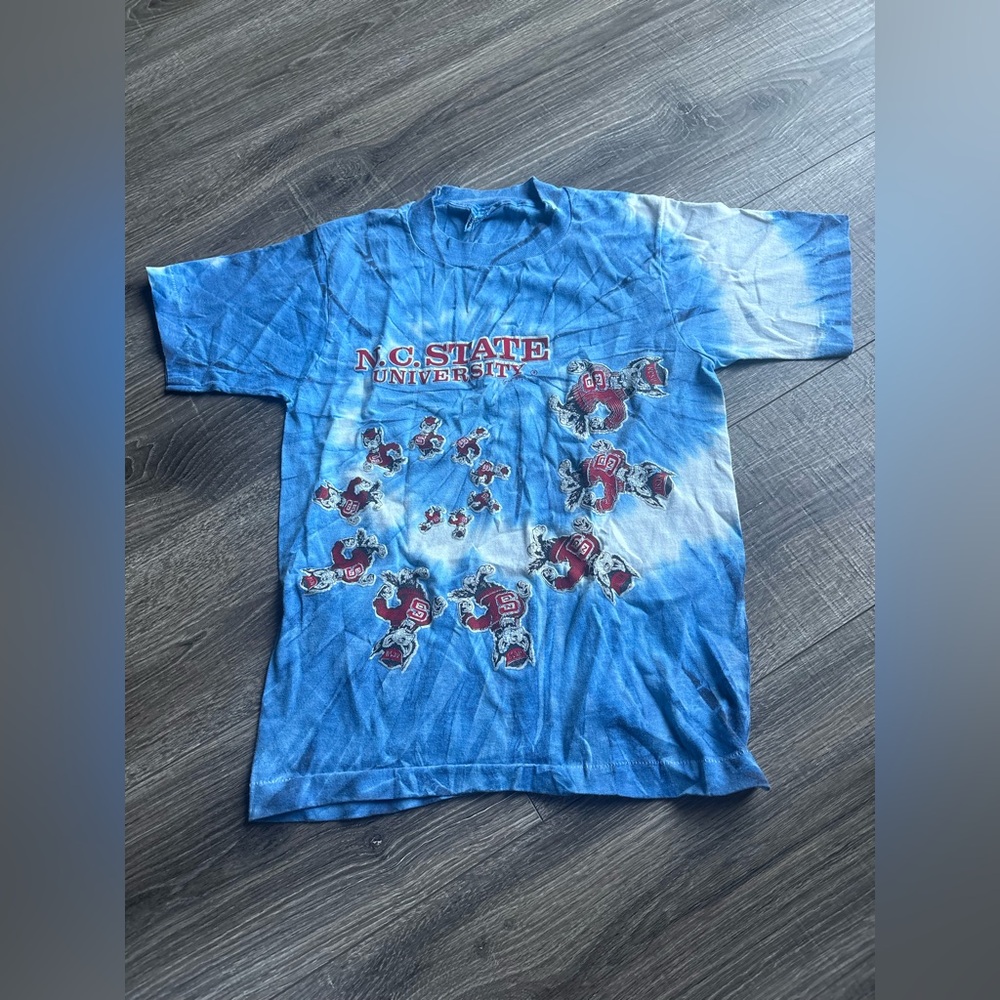 Freeze Blue NC State University Tie-Dye Kids T-Shirt